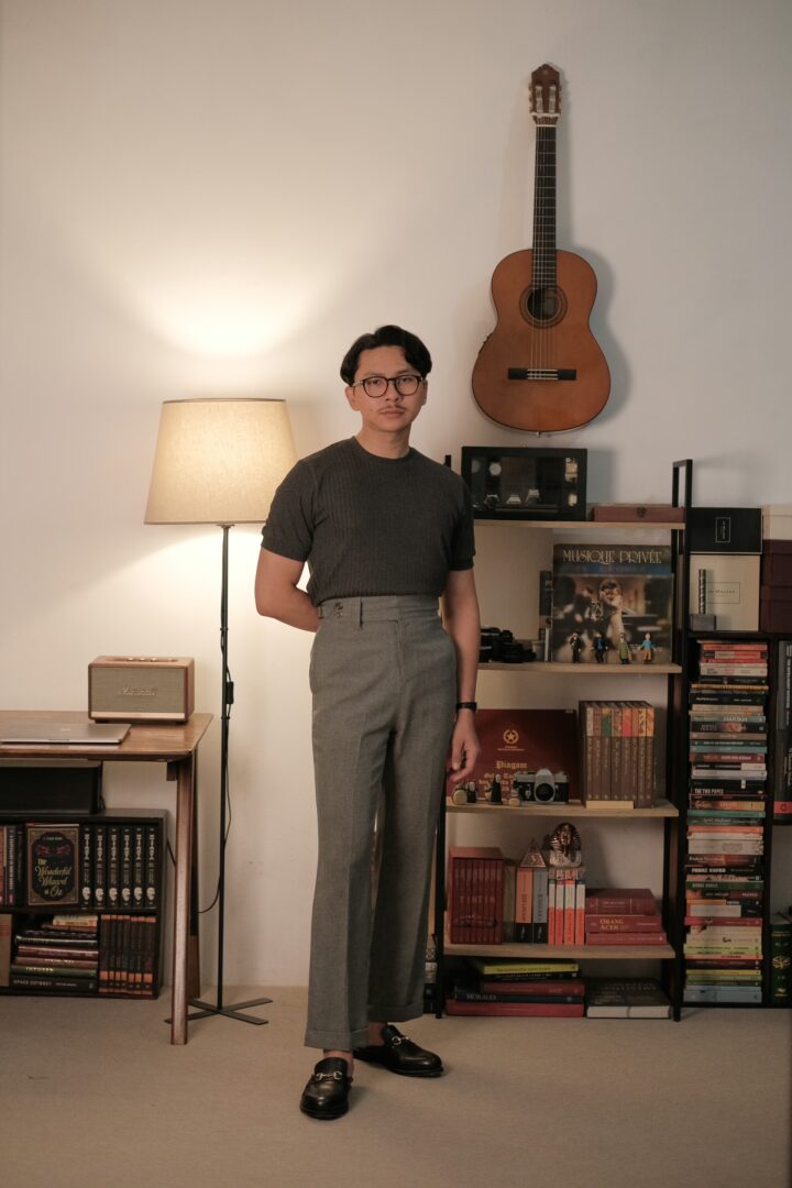 Highland Straight Trousers in Steel